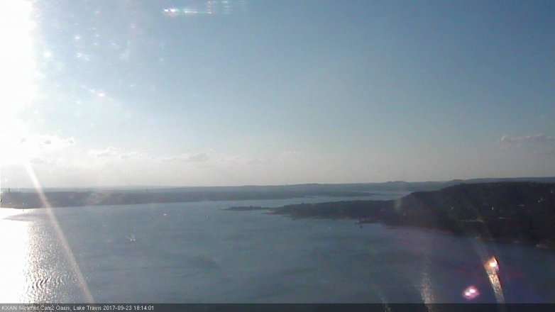 Lake Travis webcam, September 23, 2017 5:35 PM CT