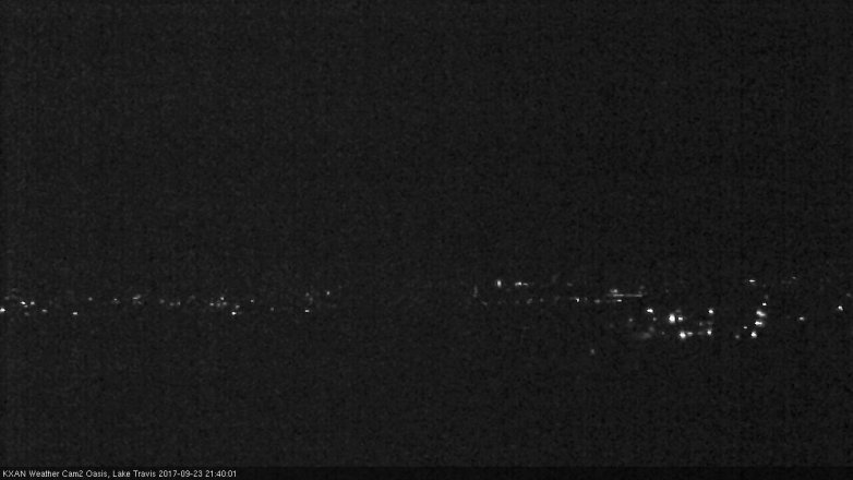 Lake Travis webcam, September 23, 2017 8:45 PM CT