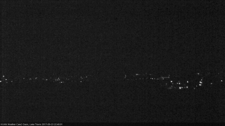 Lake Travis webcam, September 23, 2017 9:45 PM CT