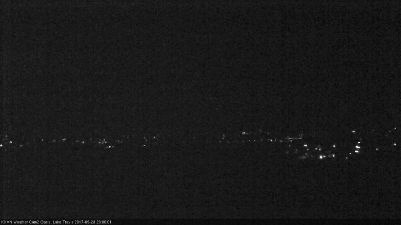 Lake Travis webcam, September 23, 2017 10:20 PM CT