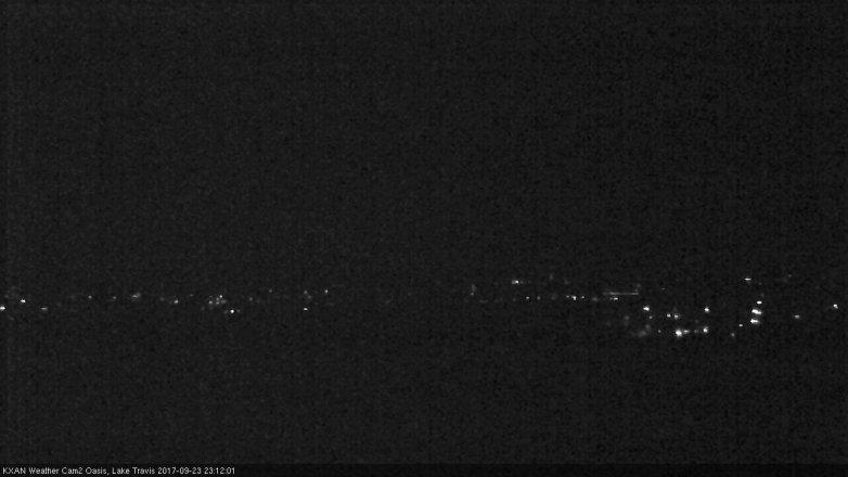 Lake Travis webcam, September 23, 2017 10:30 PM CT