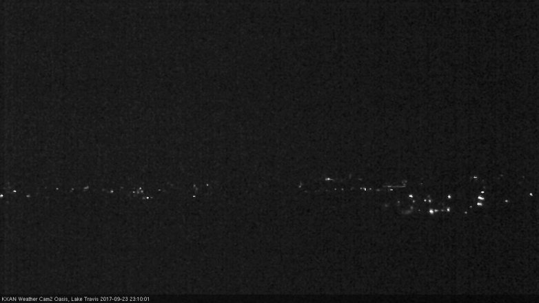 Lake Travis webcam, September 23, 2017 10:35 PM CT