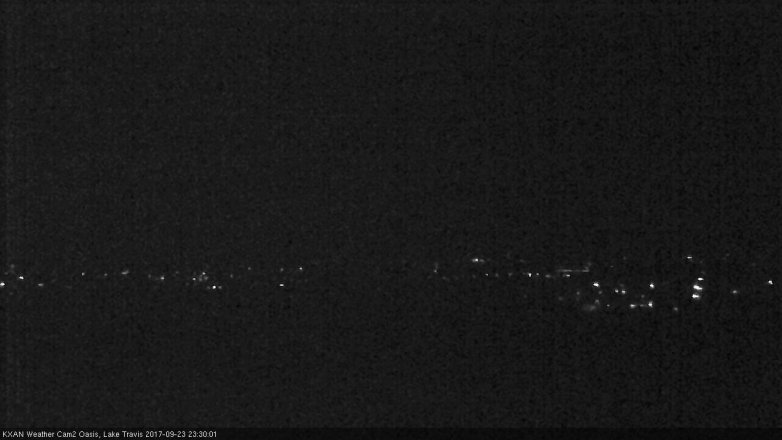 Lake Travis webcam, September 23, 2017 10:55 PM CT