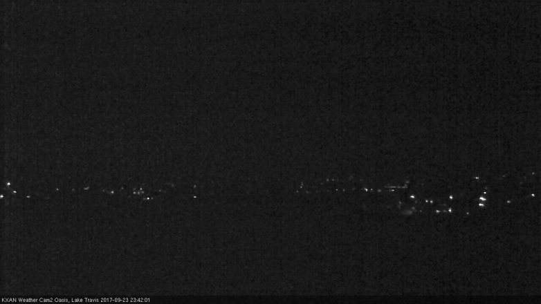 Lake Travis webcam, September 23, 2017 11:05 PM CT