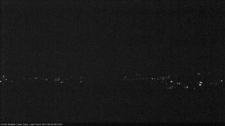 Lake Travis webcam, September 23, 2017 11:15 PM CT