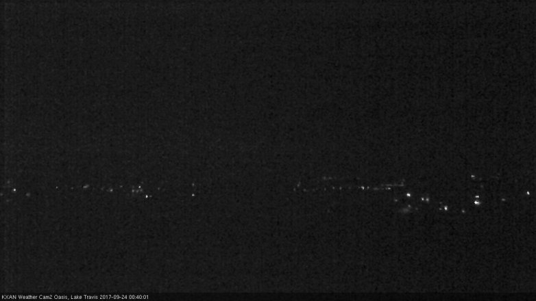 Lake Travis webcam, September 23, 2017 11:45 PM CT