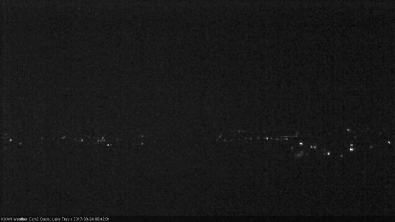 Lake Travis webcam, September 23, 2017 11:55 PM CT