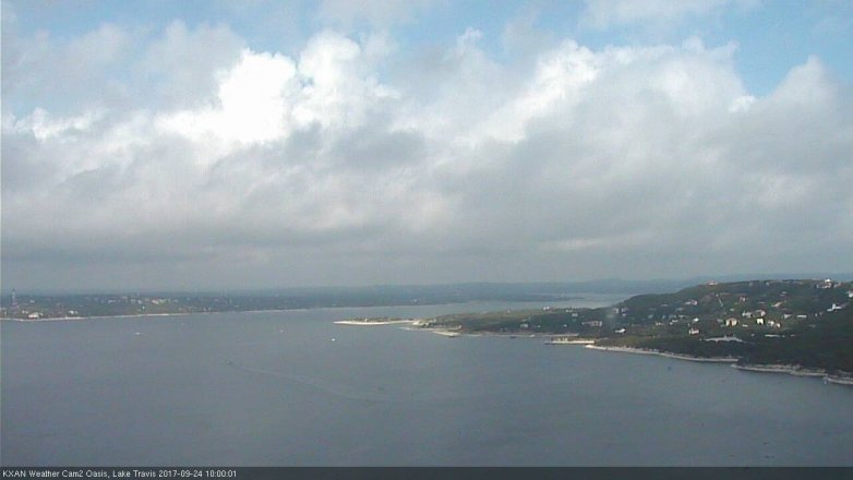 Lake Travis webcam, September 24, 2017 9:05 AM CT