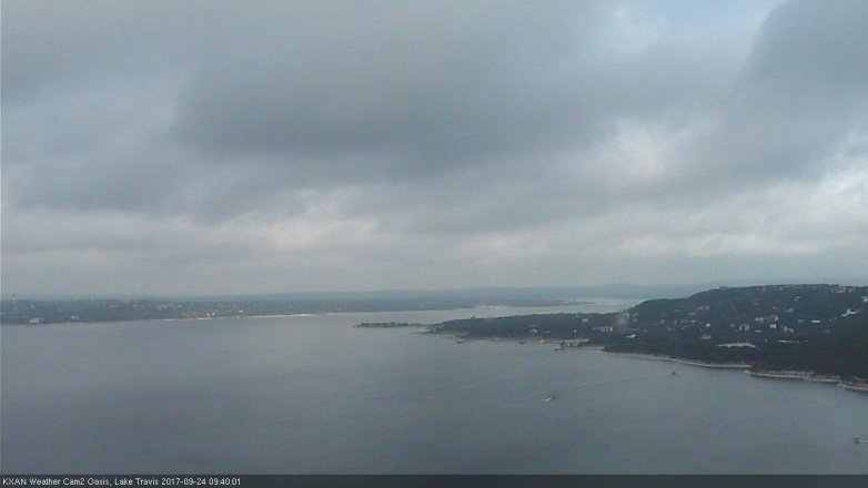 Lake Travis webcam, September 24, 2017 9:10 AM CT
