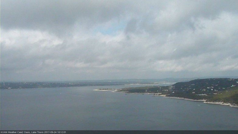 Lake Travis webcam, September 24, 2017 9:25 AM CT