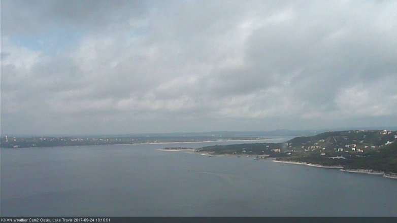 Lake Travis webcam, September 24, 2017 9:30 AM CT