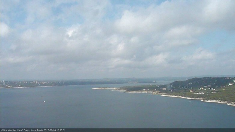 Lake Travis webcam, September 24, 2017 9:55 AM CT