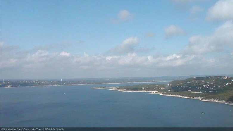 Lake Travis webcam, September 24, 2017 10:05 AM CT