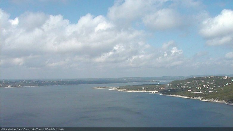 Lake Travis webcam, September 24, 2017 10:35 AM CT