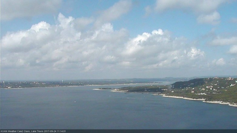 Lake Travis webcam, September 24, 2017 10:45 AM CT