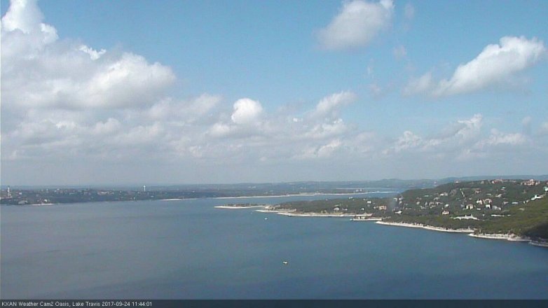 Lake Travis webcam, September 24, 2017 10:55 AM CT