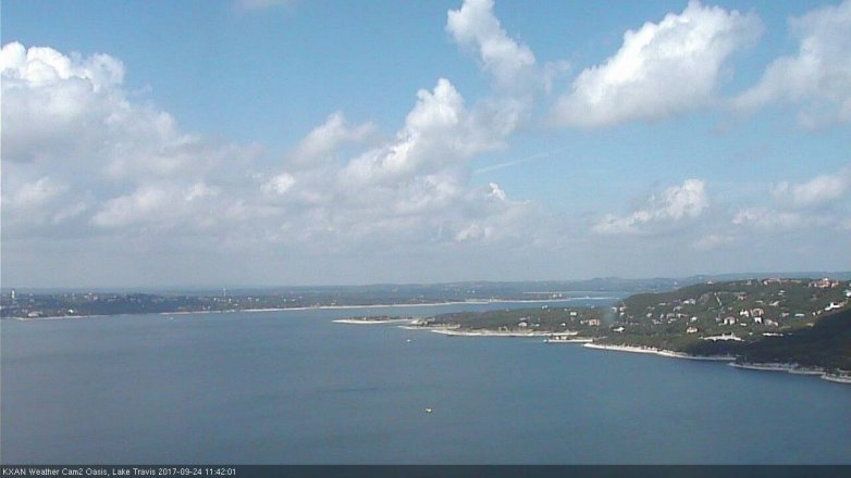 Lake Travis webcam, September 24, 2017 11:05 AM CT