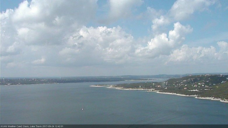 Lake Travis webcam, September 24, 2017 12:10 PM CT