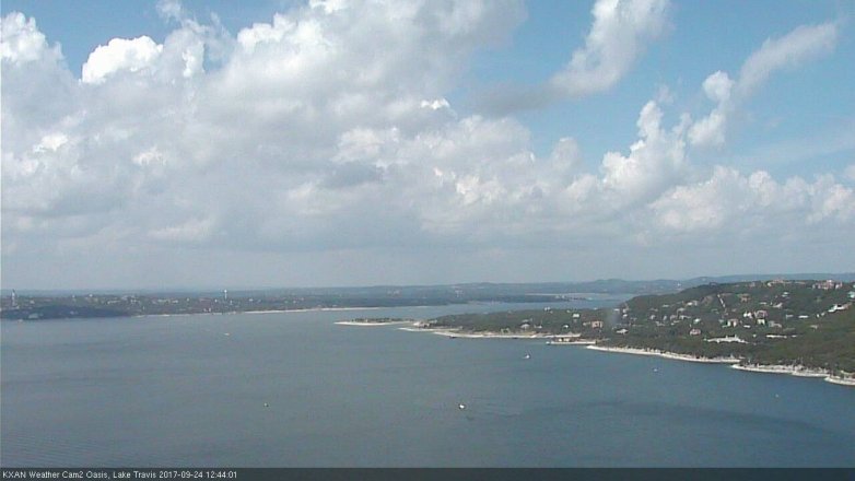 Lake Travis webcam, September 24, 2017 12:15 PM CT