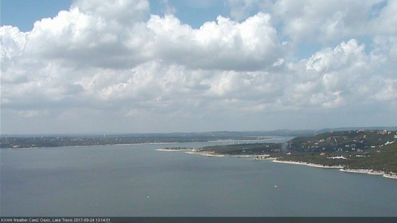 Lake Travis webcam, September 24, 2017 12:25 PM CT