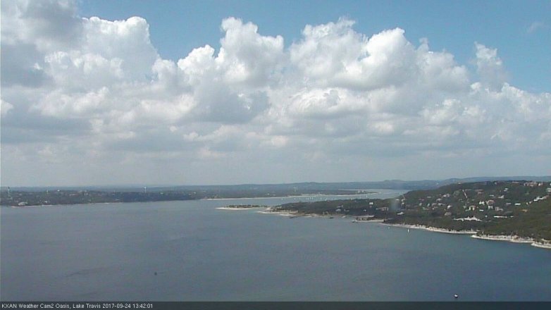 Lake Travis webcam, September 24, 2017 12:55 PM CT