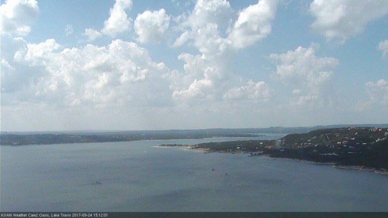 Lake Travis webcam, September 24, 2017 2:20 PM CT