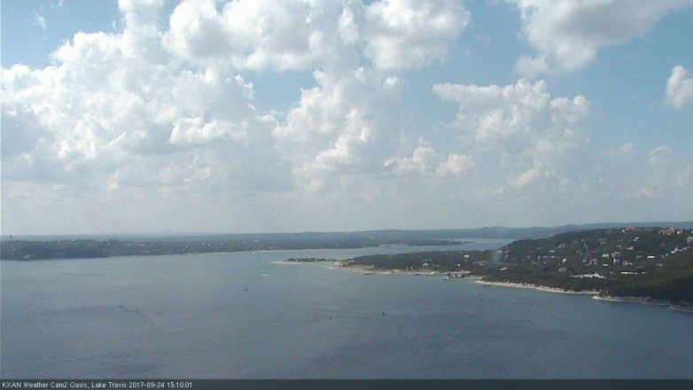 Lake Travis webcam, September 24, 2017 2:35 PM CT