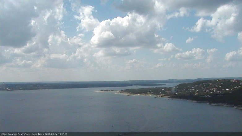 Lake Travis webcam, September 24, 2017 2:40 PM CT