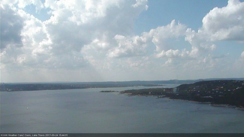 Lake Travis webcam, September 24, 2017 2:50 PM CT