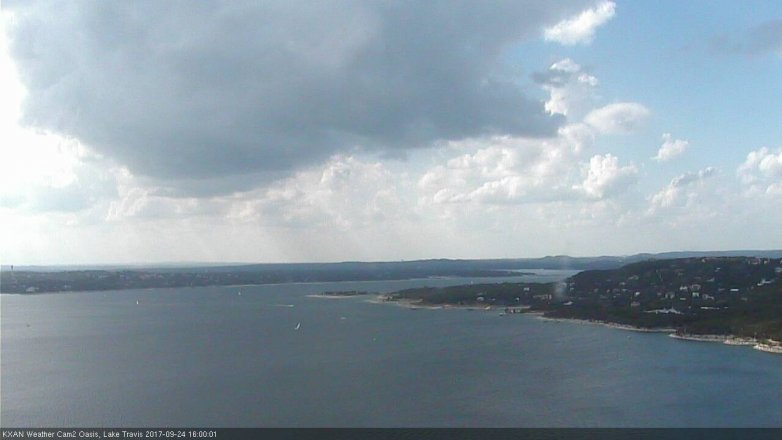 Lake Travis webcam, September 24, 2017 3:10 PM CT