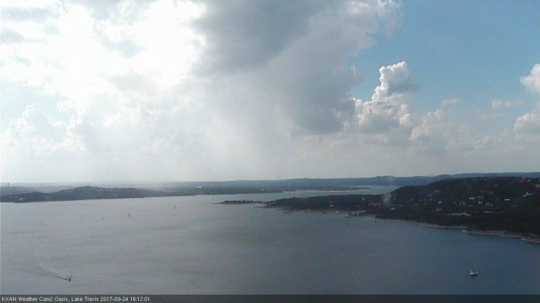 Lake Travis webcam, September 24, 2017 3:15 PM CT