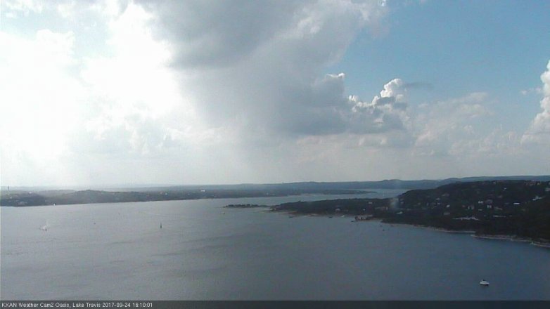 Lake Travis webcam, September 24, 2017 3:35 PM CT