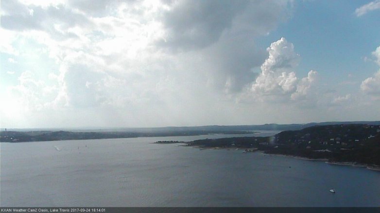 Lake Travis webcam, September 24, 2017 3:45 PM CT