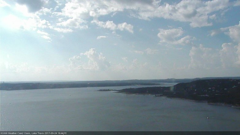 Lake Travis webcam, September 24, 2017 3:50 PM CT