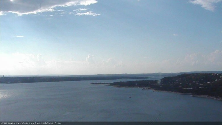 Lake Travis webcam, September 24, 2017 4:35 PM CT