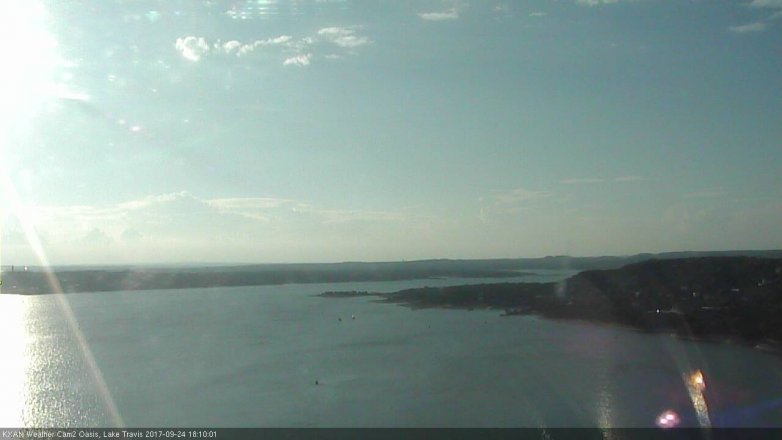 Lake Travis webcam, September 24, 2017 5:15 PM CT