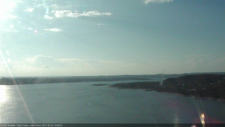 Lake Travis webcam, September 24, 2017 5:20 PM CT