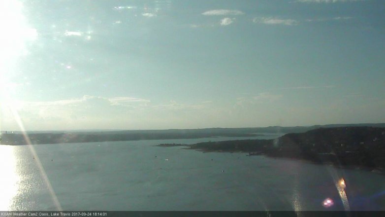 Lake Travis webcam, September 24, 2017 5:40 PM CT