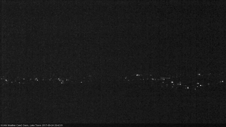 Lake Travis webcam, September 24, 2017 7:45 PM CT