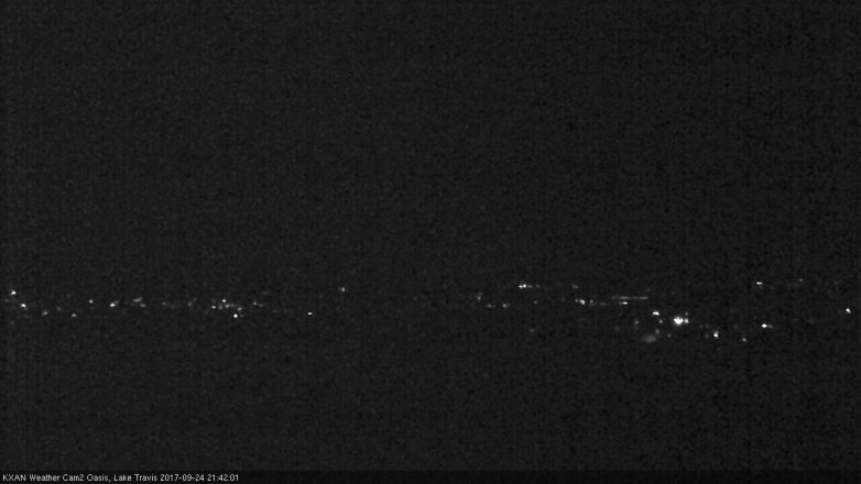 Lake Travis webcam, September 24, 2017 8:55 PM CT