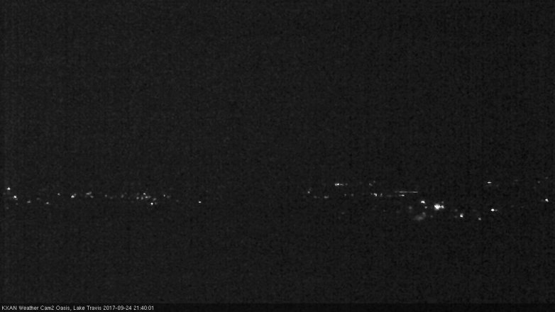 Lake Travis webcam, September 24, 2017 9:10 PM CT