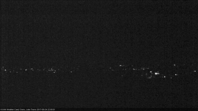 Lake Travis webcam, September 24, 2017 9:15 PM CT