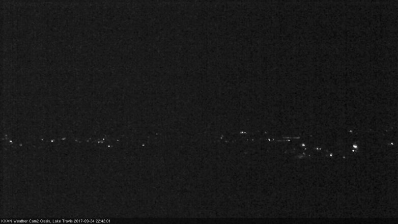 Lake Travis webcam, September 24, 2017 9:45 PM CT