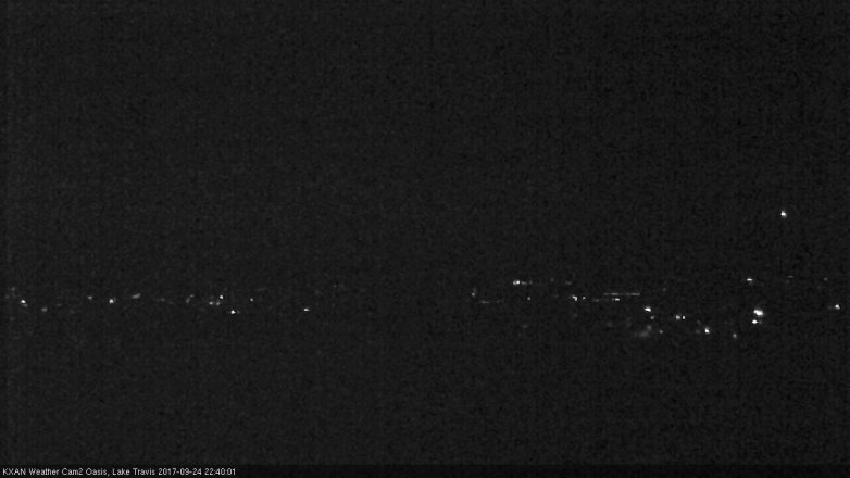 Lake Travis webcam, September 24, 2017 10:05 PM CT