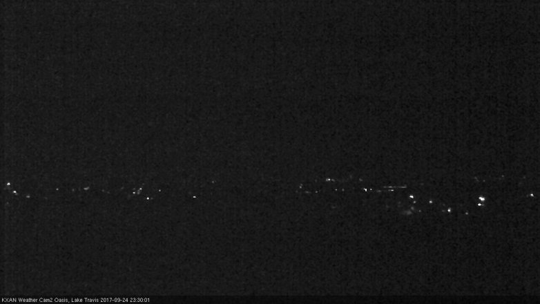 Lake Travis webcam, September 24, 2017 10:35 PM CT