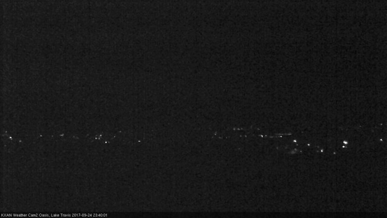 Lake Travis webcam, September 24, 2017 11:00 PM CT