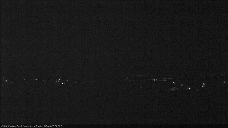 Lake Travis webcam, September 24, 2017 11:05 PM CT
