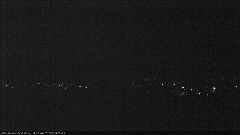 Lake Travis webcam, September 24, 2017 11:10 PM CT