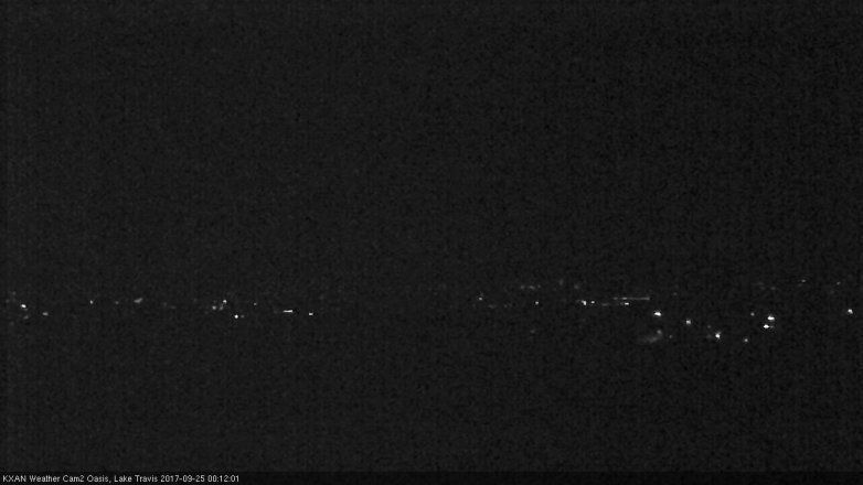 Lake Travis webcam, September 24, 2017 11:40 PM CT