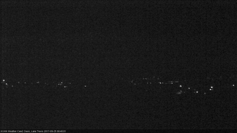 Lake Travis webcam, September 24, 2017 11:45 PM CT